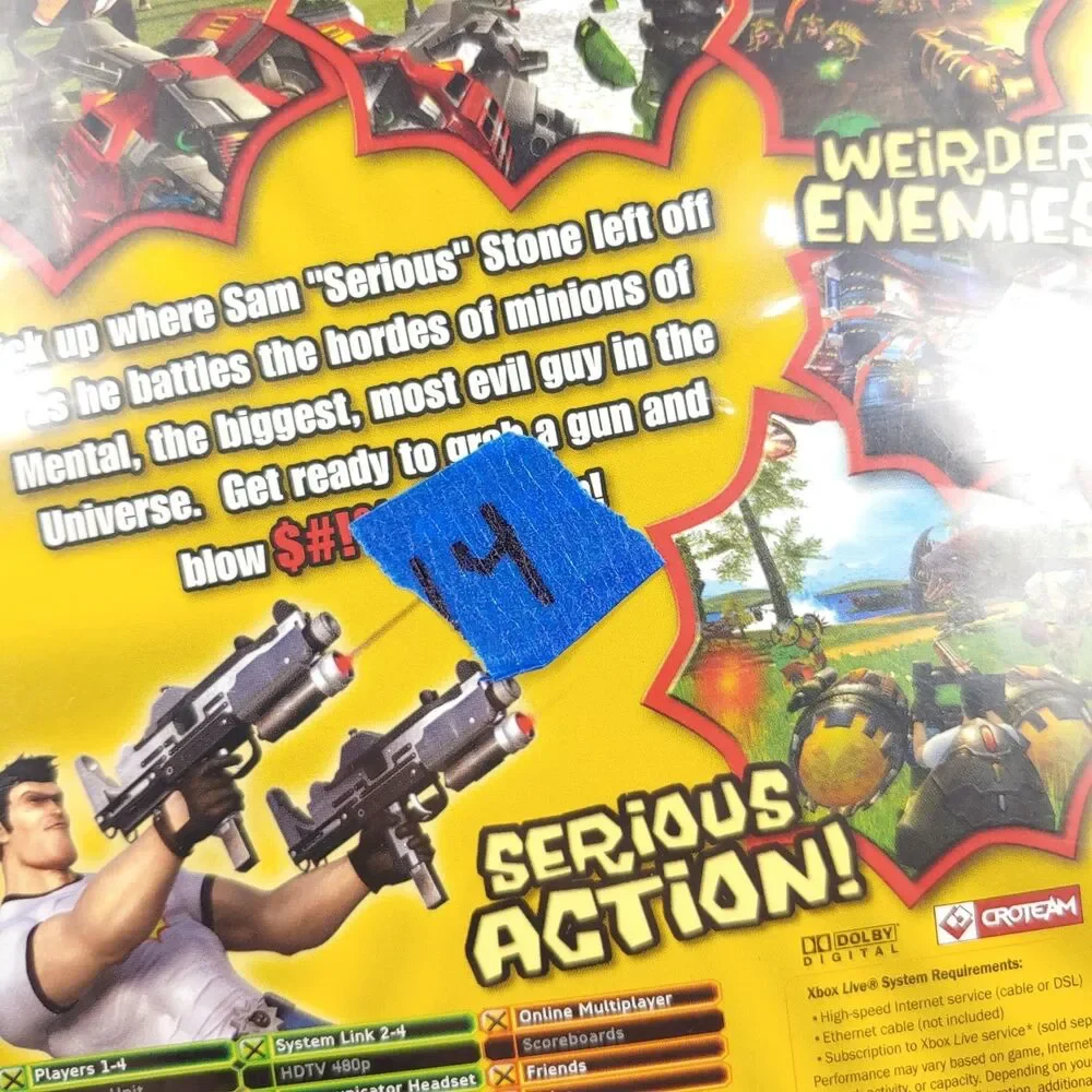 Serious Sam II Microsoft Xbox Original Video Game Complete In Case Manual TESTED